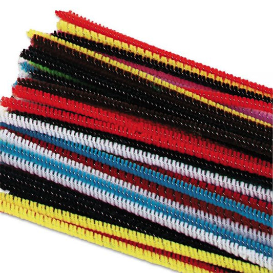 Creativity Street Chenille Pipe Cleaners 6" x 4 mm - Assorted Colors - 100/ Pack