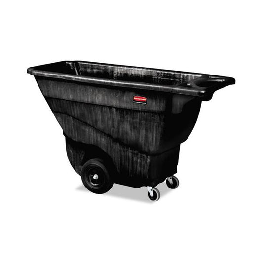 Rubbermaid Commercial Structural Foam Tilt Truck, 101 gal, 850 lb Capacity, Plastic, Black