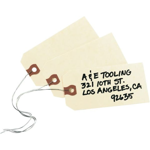 Avery Double Wired Shipping Tags, 11.5 pt Stock, 4.75 x 2.38, Manila, 1,000/Box