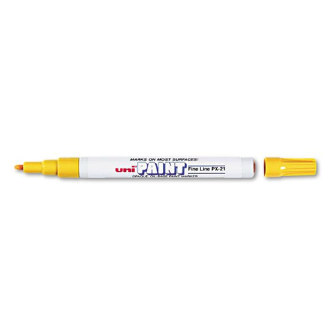 Sanford uni-Paint Permanent Marker, Fine Bullet Tip, Yellow