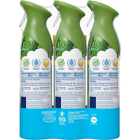 Febreze Febreze Air Freshener Spray Spray - 8.8 fl oz (0.3 quart) - Forest - 3 / Pack - Odor Neutralizer, VOC-free