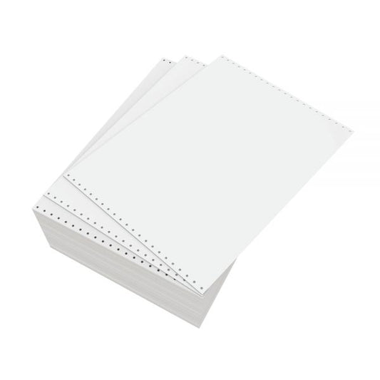 Domtar Continuous Form Paper, Unperforated, 14 7/8" x 11", 18 Lb, White, Carton Of 3,000 Forms