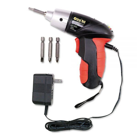 Great Neck 4.8V Cordless Screwdriver, 4 Bits, 200RPM