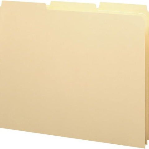 Smead Recycled Blank Top Tab File Guides, 1/3-Cut Top Tab, Blank, 8.5 x 11, Manila, 100/Box