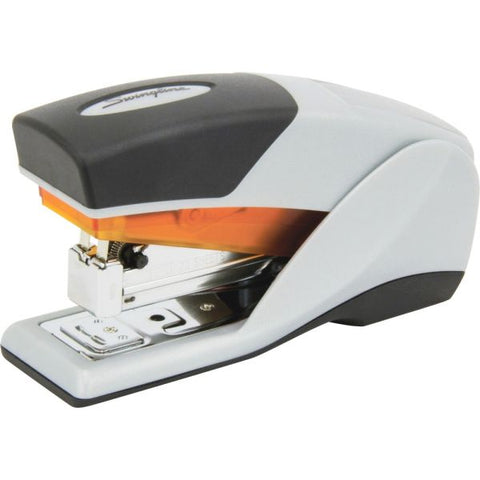 Swingline Optima 25 Reduced Effort Compact Stapler, 25-Sheet Capacity, Gray/Orange