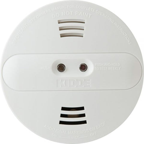 Kidde Dual-sensor Smoke Alarm 9 V - Audible, Visual - White