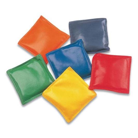 Champion Sports Bean Bag Set, Vinyl, 4", Assorted Colors, 12/Box