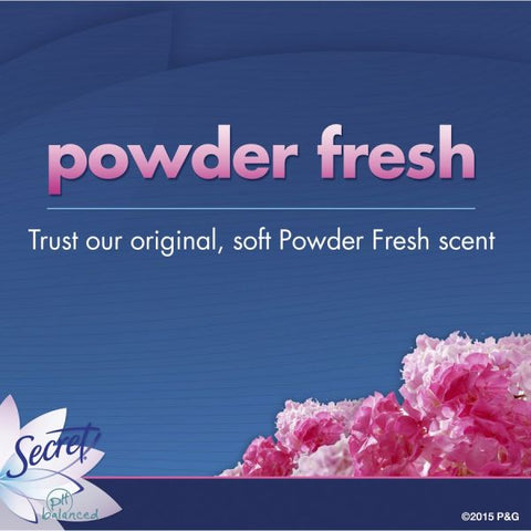 Secret Powder Fresh Deodorant Stick - 0.50 oz - Powder Fresh - 24 / Carton - Odor Neutralizer