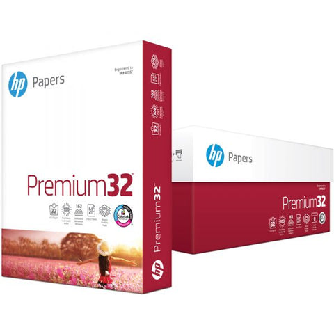 HP Premium Choice LaserJet Paper, 98 Brightness, 32 lb, 8 1/2 x 11, White, 500 Sheets/Ream