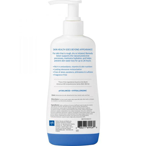 Remedy Moisturizing Body Lotion Lotion - 8 fl oz - Applicable on Body - Rough Skin - Moisturising, Fragrance-free, Hypoallergenic, pH Balanced, Paraben-free, Aloe-free, Phthalates-free, Sulfate-free - 1 Each