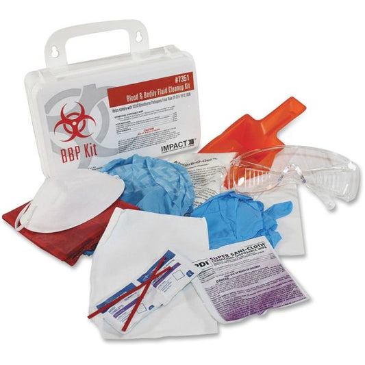 ProGuard Blood/Bodily Fluid Cleanup Kit 6" Height x 12" Width x 3" Depth Length - Plastic Case - 1 Each