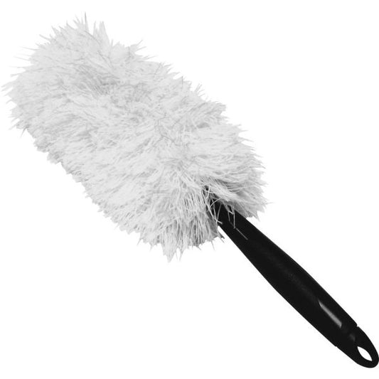 Genuine Joe Handheld Microfiber Duster MicroFiber - White/Green