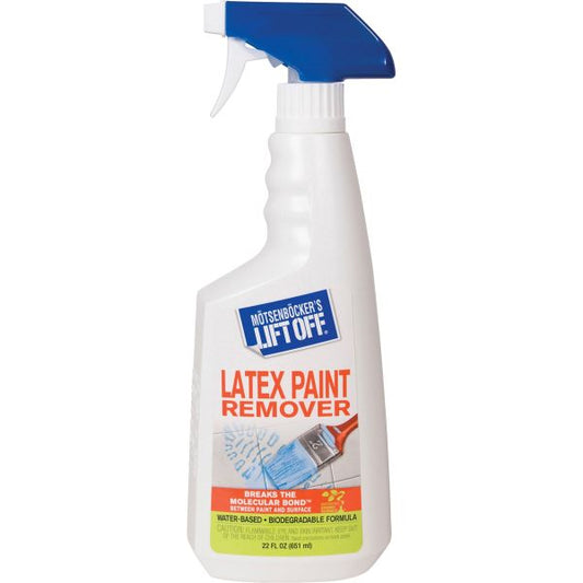 Mötsenböcker's Lift Off Latex Paint Remover Spray - 22 fl oz (0.7 quart) - 6 / Carton - White