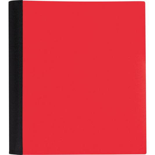 Stellar Notebook With Spine Cover, 8-1/2" x 11", 3 Subject, College Ruled, 150 Sheets, Red