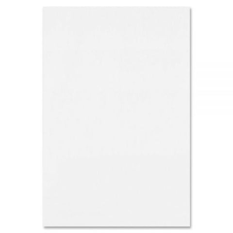 TOPS Second Nature Gum Top Recycled Pads 100 Sheets - Plain - Double Stitched - 4" x 6" - White Paper - Recycled - 12 / Pack