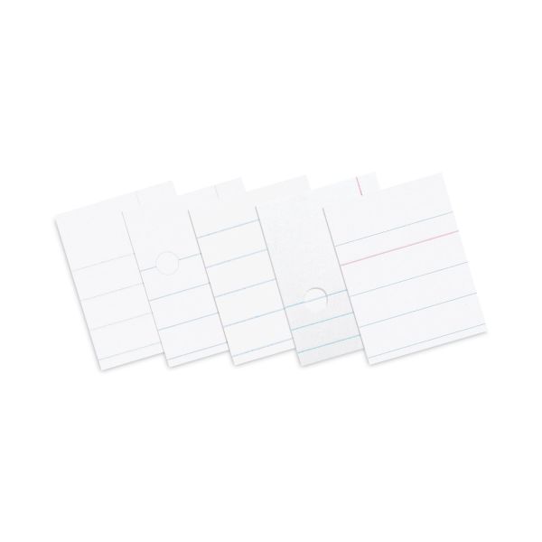 Pacon College Ruled Loose Leaf Paper 8" x 10.50" - College Ruled - 3-Hole Punched - White - 100 Sheets/ Pack