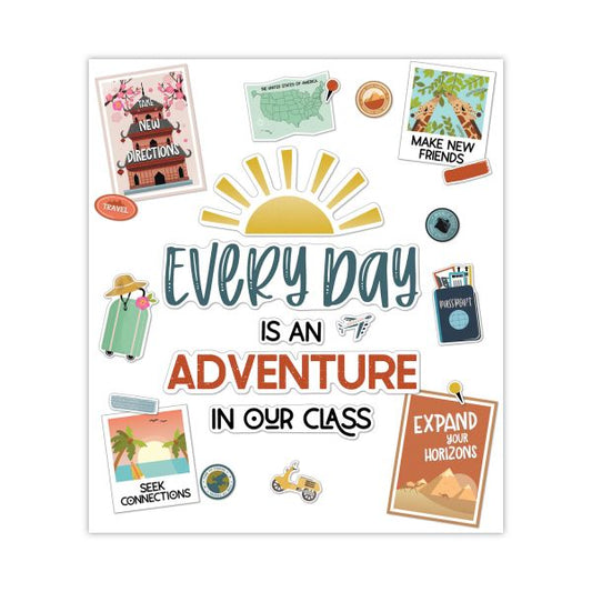 Carson-Dellosa Education Motivational Bulletin Board Set, Everyday Is an Adventure, 42 Pieces