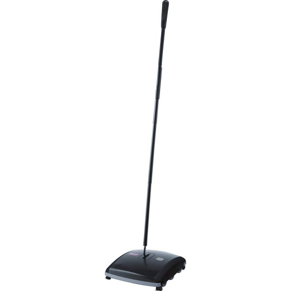 Rubbermaid Commercial Dual Action Sweeper 10.50" Brush Face - 4 / Carton - Black