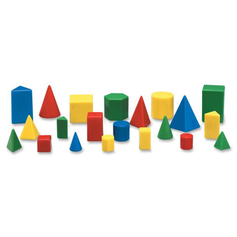 Learning Resources Mini GeoSolids Shapes Set Theme/Subject: Fun - Skill Learning: Shape, Color, Geometry - 5 Year & Up - 32 Pieces - Assorted