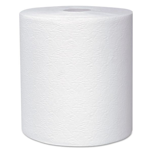 Scott Essential Plus Hard Roll Towel, 8 x 600 ft, 1-Ply, White, 6 Rolls/Carton