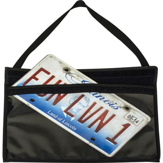 C-Line License Plate Holder Support 13" x 8.50" Media - 9.3" x 14" - Vinyl - 1 Each - Clear, Black, Black