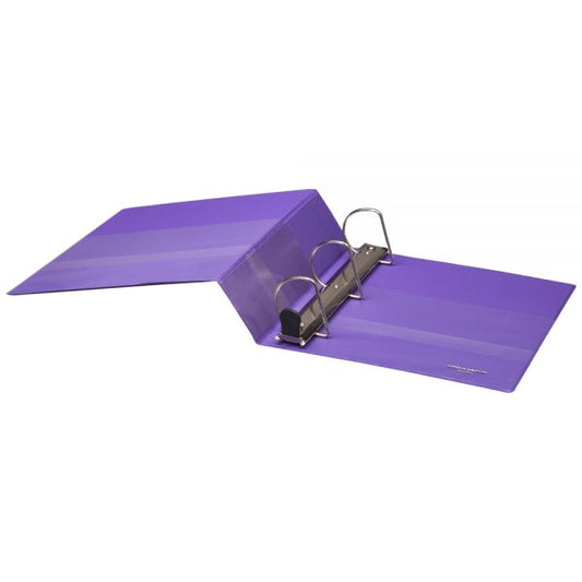 Heavy-Duty View 3-Ring Binder, 3" D-Rings, Purple