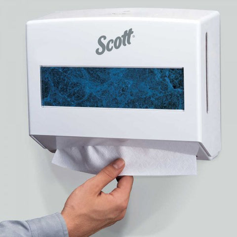 Scottfold Folded Towel Dispenser, 10.75 x 4.75 x 9, White