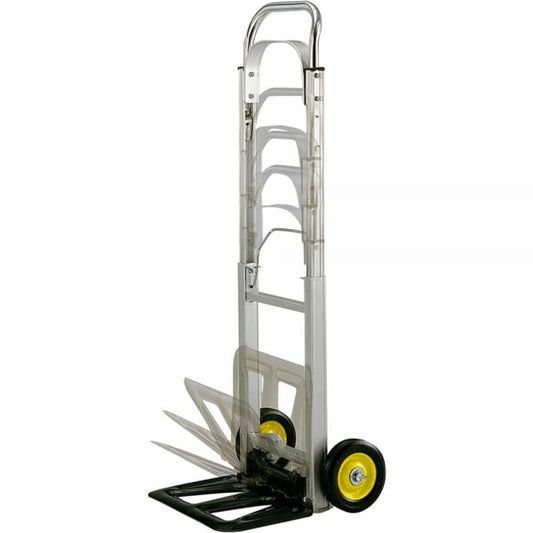 Safco HideAway Aluminum Hand Truck, 250 lb Capacity, 15.5 x 16.5 x 43.5, Aluminum