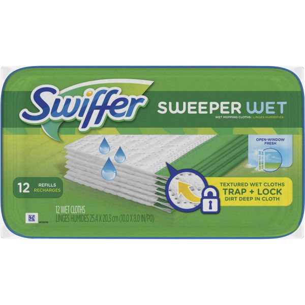 Swiffer Sweeper Wet Mop Refills 10" x 8"