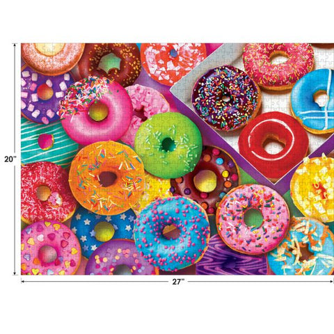 Cra-Z-Art Kodak 1,000 Piece Jigsaw Puzzle, I Love Donuts, 20” x 27”