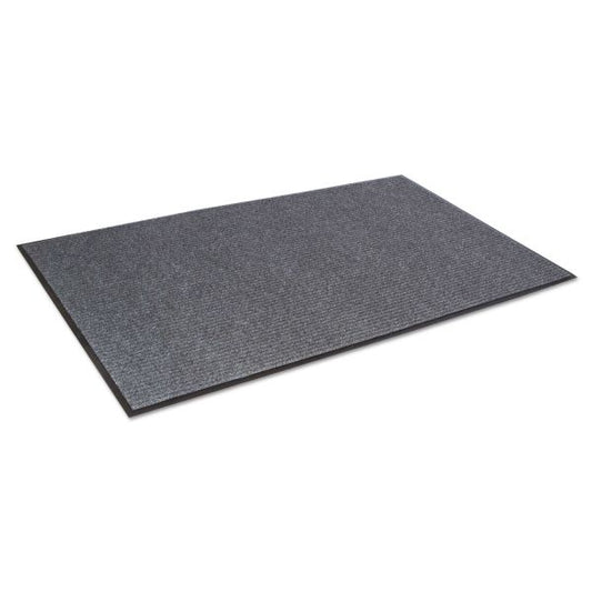 Crown Needle Rib Wipe and Scrape Mat, Polypropylene, 36 x 120, Gray