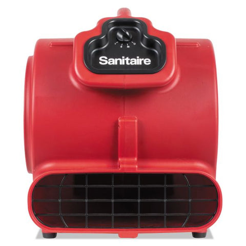 Sanitaire Commercial Three-Speed Air Mover, 3758 fpm, Red, 20 ft Cord