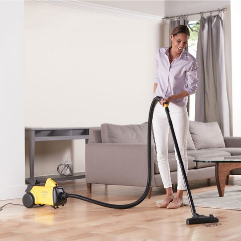 Eureka Mighty Mite Canister Vacuum, Black/Yellow