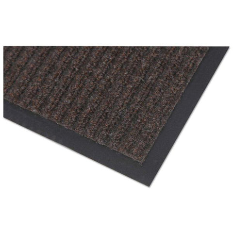 Crown Needle Rib Wipe and Scrape Mat, Polypropylene, 36 x 60, Brown