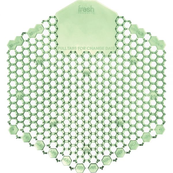 Fresh Products Wave 2.0 Urinal Deodorizer Screen, Cucumber Melon, Green, Box Of 10