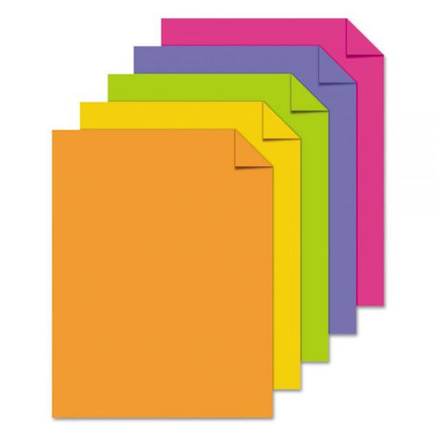 Astrobrights Color Paper, 24 lb, 8 1/2 x 11, "Happy" Assortment, 500 Sheets/Ream