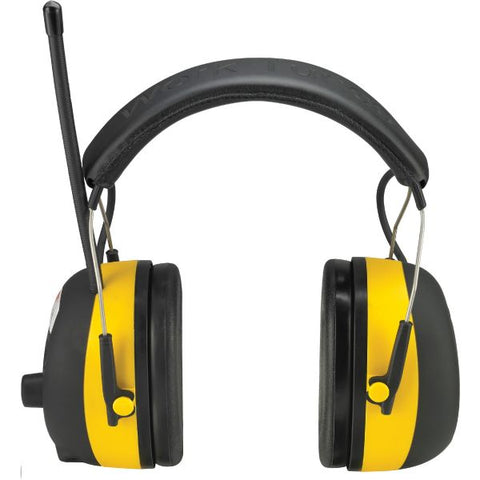 Tekk Protection Protection Digital WorkTunes Earmuffs Stereo - Yellow, Black - Wired - Over-the-head - Binaural - Circumaural