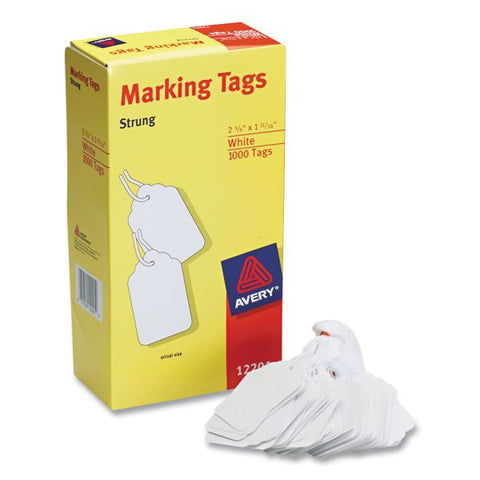 Avery Medium-Weight White Marking Tags, 2.75 x 1.69, 1,000/Box