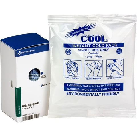 First Aid Only SmartCompliance Instant Cold Compress, 5 x 4