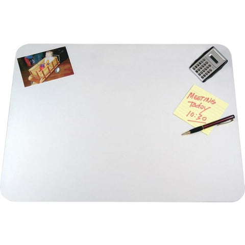 Artistic Krystal Antimicrobial Desk Pad Rectangle - 36" Width x 20" Depth - Vinyl - Clear