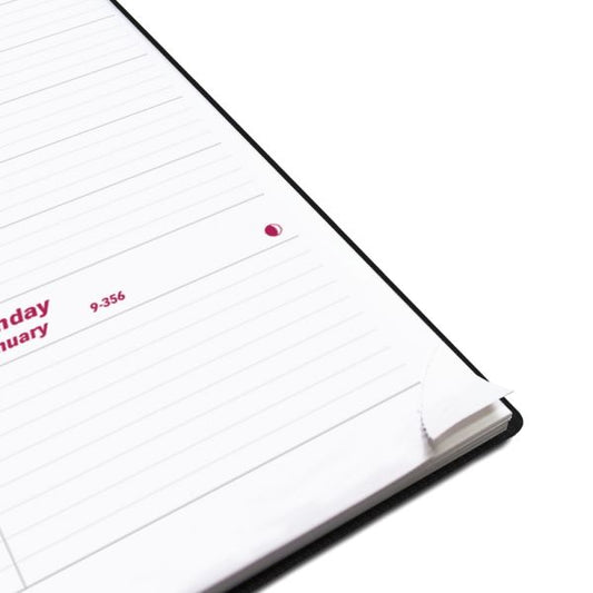 Brownline DuraFlex Weekly Appointment Planner, 11" x 8-1/2", 50% Recycled, Black, January To December 2023, CB950V.BLK