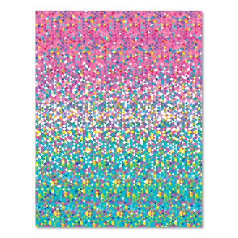 Astrodesigns Pre-Printed Paper, 28 lb Bond Weight, 8.5 x 11, Confetti, 100/Pack