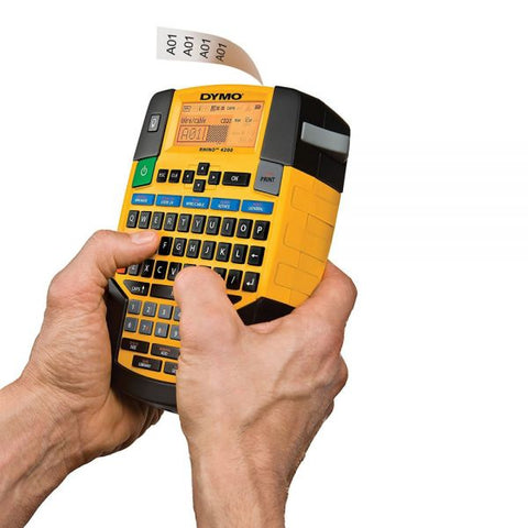 DYMO Rhino 4200 Basic Industrial Handheld Label Maker, 1 Line, 4.06 x 8.46 x 2.24