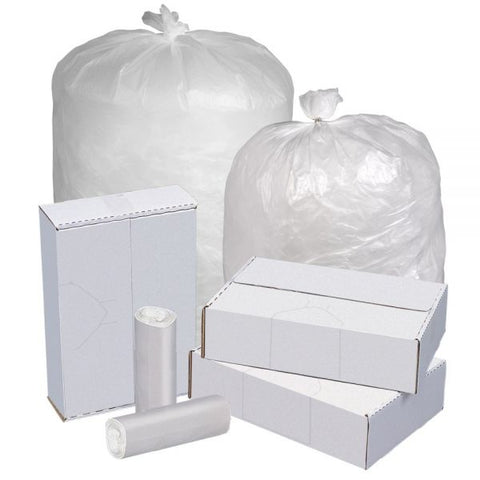 Highmark Linear Low Density Can Liners, 1.5-mil, 40 - 45 Gallons, 40" x 46", Clear, Box Of 125