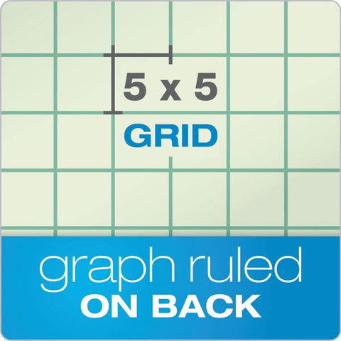 TOPS Engineering Computation Pads, Cross-Section Quadrille Rule (5 sq/in, 1 sq/in), Green Cover, 200 Green-Tint 8.5 x 11 Sheets