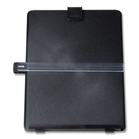 Fellowes Non-Magnetic Letter-Size Desktop Copyholder, 125 Sheet Capacity, Plastic, Black