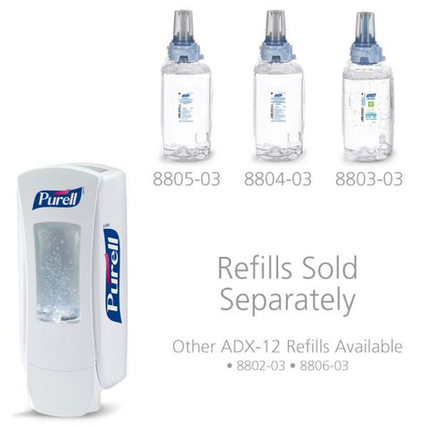 PURELL ADX-12 Dispenser, 1,200 mL, 4.5 x 4 x 11.25, White