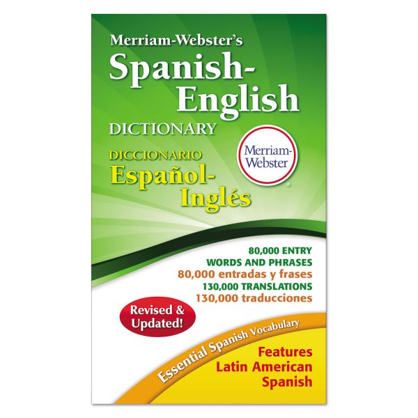 Merriam Webster Merriam-Webster’s Spanish-English Dictionary, 928 Pages