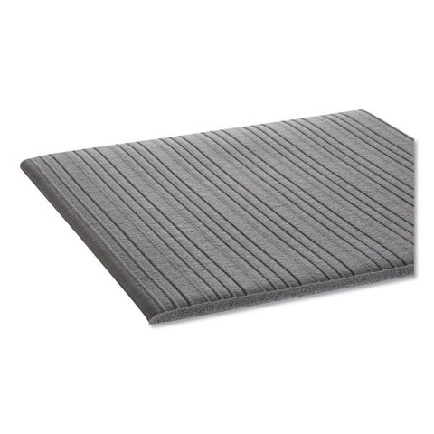 Crown Ribbed Anti-Fatigue Mat, Vinyl, 27 x 36, Gray