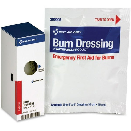 First Aid Only SmartCompliance Refill Burn Dressing, 4 x 4, White